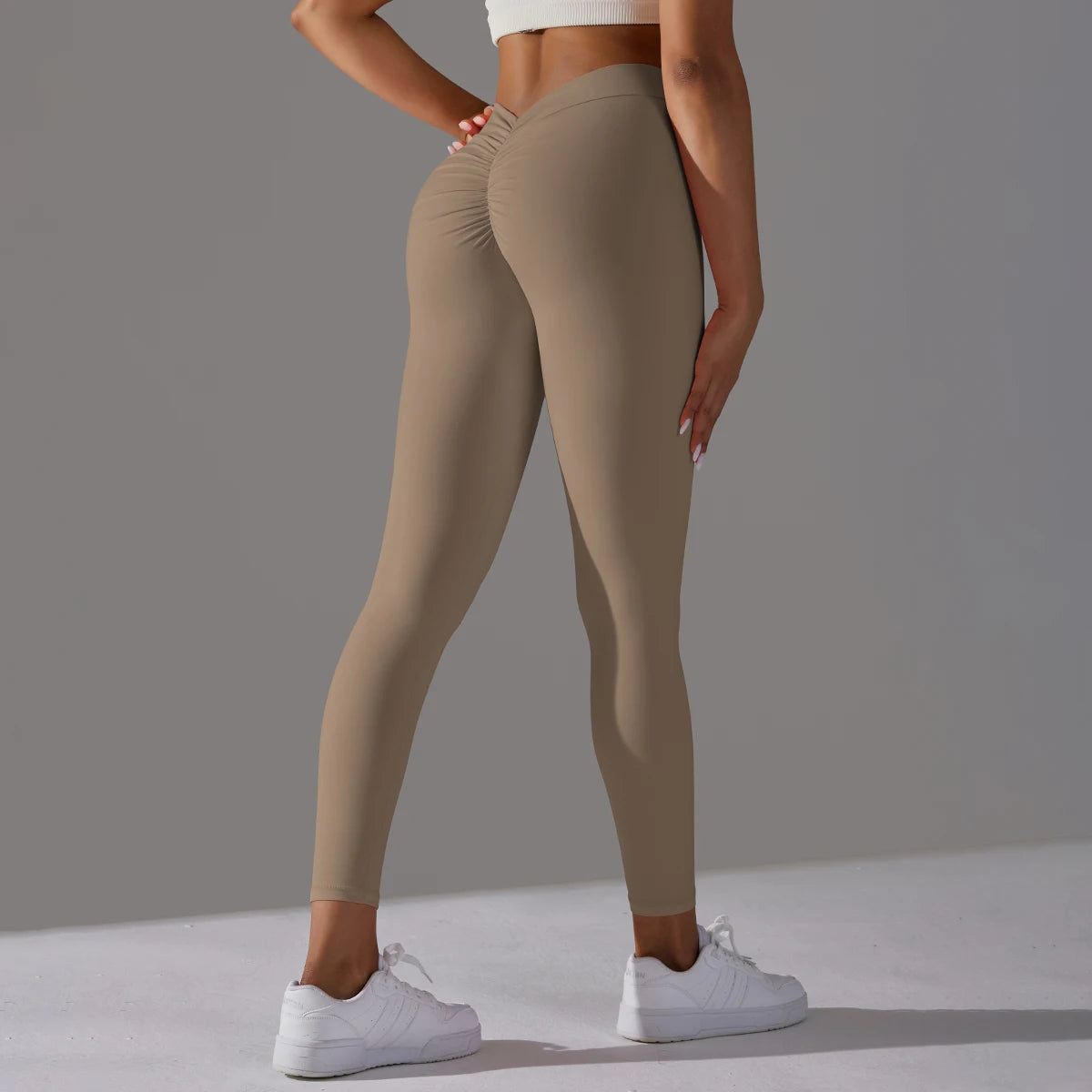 Leggings Sport Push Up Femme Anti-Cellulite avec Poche, Scrunch Butt Pantalon Yoga Taille Haute, pour Pilates Fitness