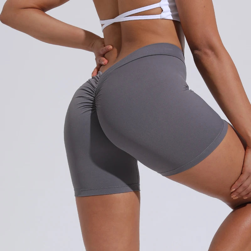 QINACTIVE Short à dos en V Vêtements pour femmes Shorts courts de sport Shorts de cyclisme Vêtements de sport Collants à haute élasticité Leggings de fitness