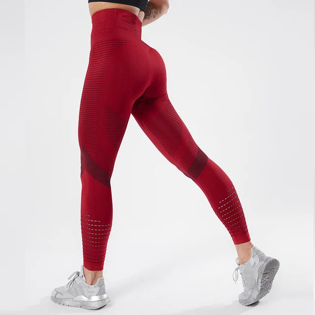 Legging de Sport Femme Elastique Opaque Pantalon Femme Taille Haute Compression Anti Cellulite Leggings Femme Butt Lift Slim Fit Sportswear sans Couture Collants Gym Yoga Fitne