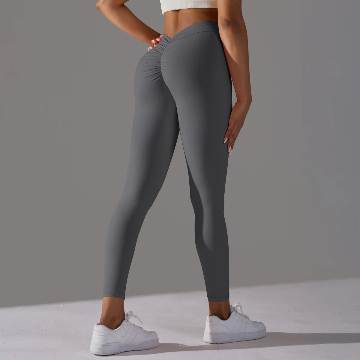 Leggings Sport Push Up Femme Anti-Cellulite avec Poche, Scrunch Butt Pantalon Yoga Taille Haute, pour Pilates Fitness